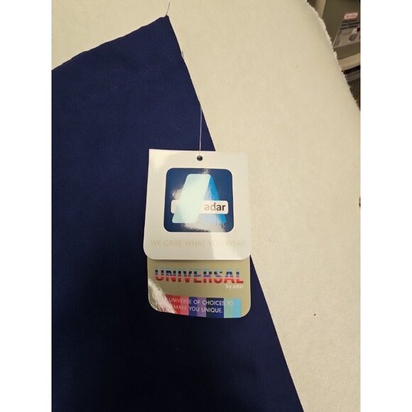 Adar Natural-Rise Multipocket Scrub Pants Wide Leg Blue Unisex 3X - Picture 5 of 8